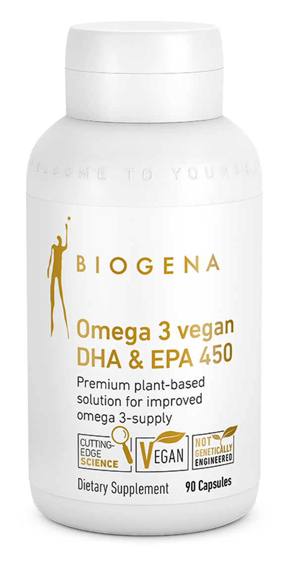 Omega 3 Vegan DHA & EPA 450 GOLD 90 Capsules | Plant-Based Omega 3 | Tgenius LLC