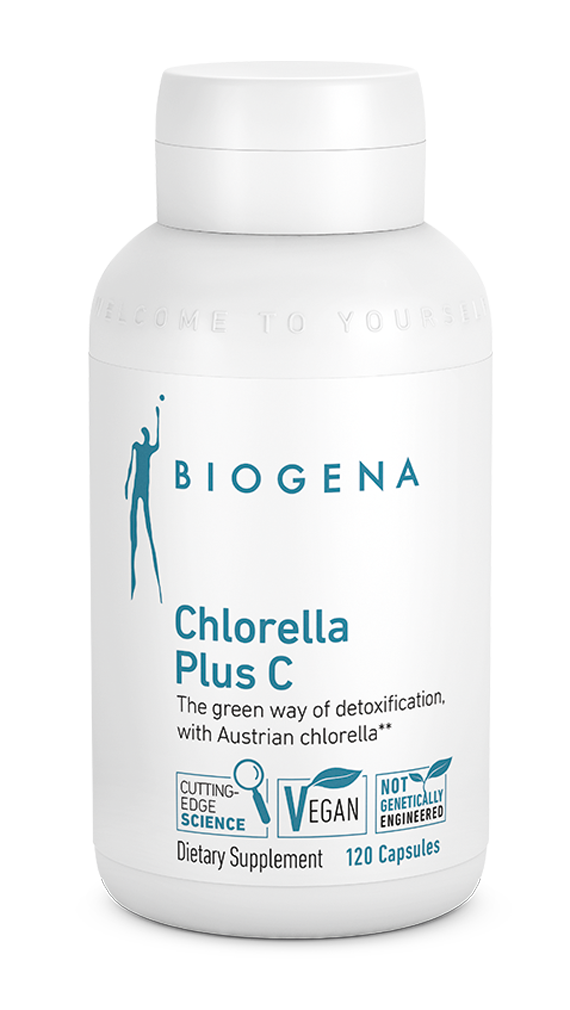 Chlorella Plus C 120 Capsules | Chlorella & Vitamin C Supplement | Tgenius LLC