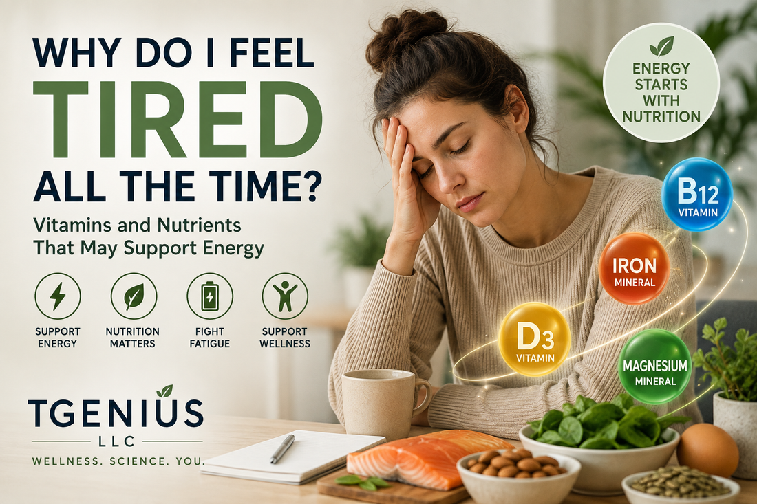 Why Do I Feel Tired All the Time? Vitamins and Nutrients That May Support Energy