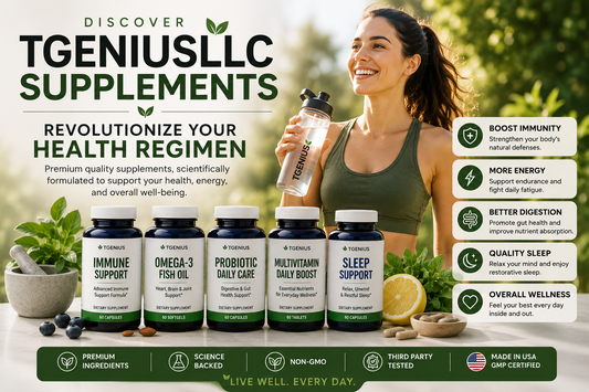 Discover Tgeniusllc Supplements Revolutionize Your Health Regimen