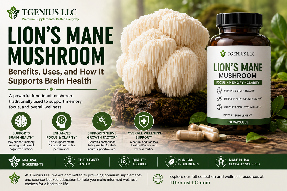 Lion's Mane Mushroom: Benefits, Uses, and How It Supports Brain Health