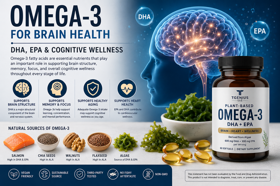 Omega-3 for Brain Health: Benefits, DHA, EPA, and Cognitive Wellness