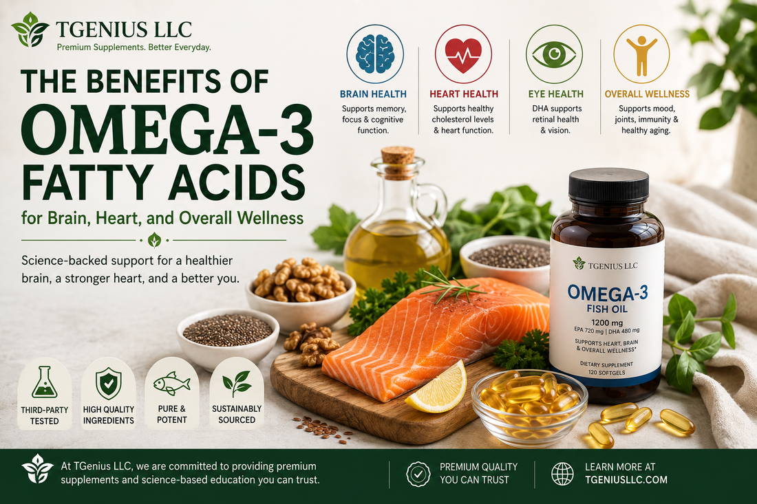 The Benefits of Omega-3 Fatty Acids for Brain, Heart, and Overall Wellness