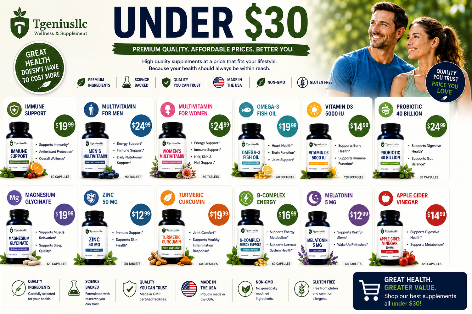 Under 30 $
