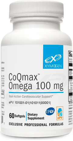 CoQmax Omega 100 mg Kaneka Q10 CoQ10 and fish oil supplement