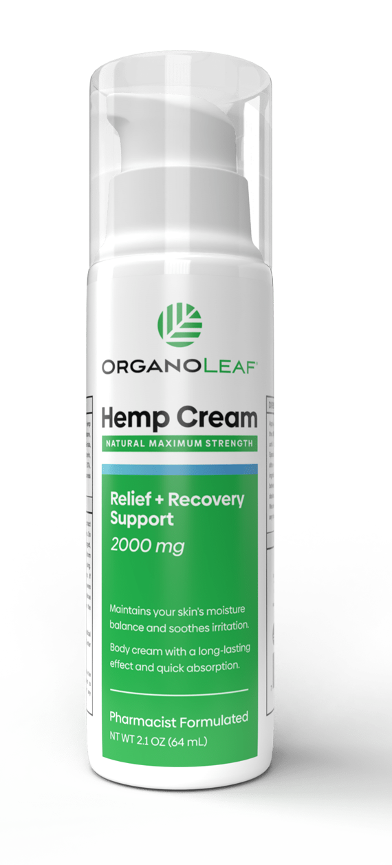 Hemp Body Cream Pump 2000 mg 2.1 oz | Premium Hemp Skincare | Tgenius LLC