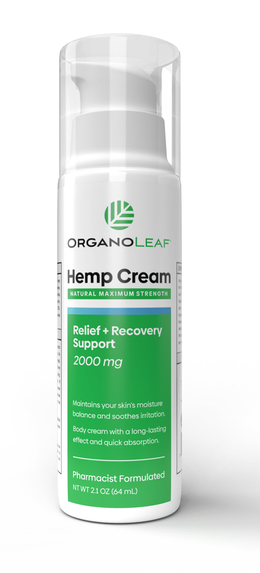 Hemp Body Cream Pump 2000 mg 2.1 oz | Premium Hemp Skincare | Tgenius LLC