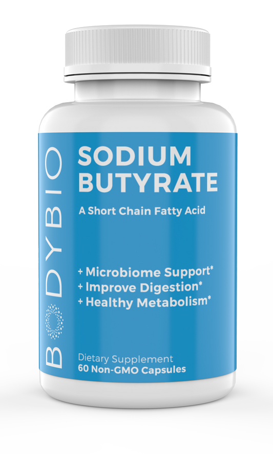 Sodium Butyrate 60 Capsules | Gut Health & Digestive Support | Tgenius LLC