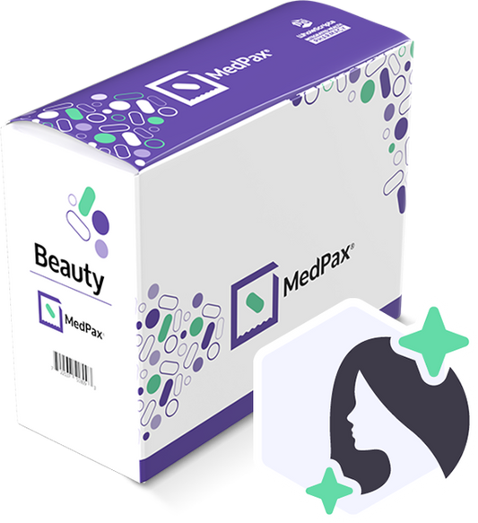 Beauty Supplement Pack for Skin, Hair & Glow Support | Tgenius MedPax