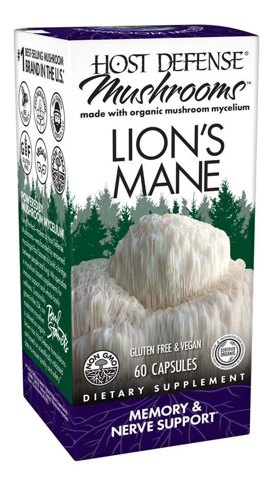 Lion's Mane 60 Capsules | Cognitive Wellness Mushroom Supplement | Tgenius LLC