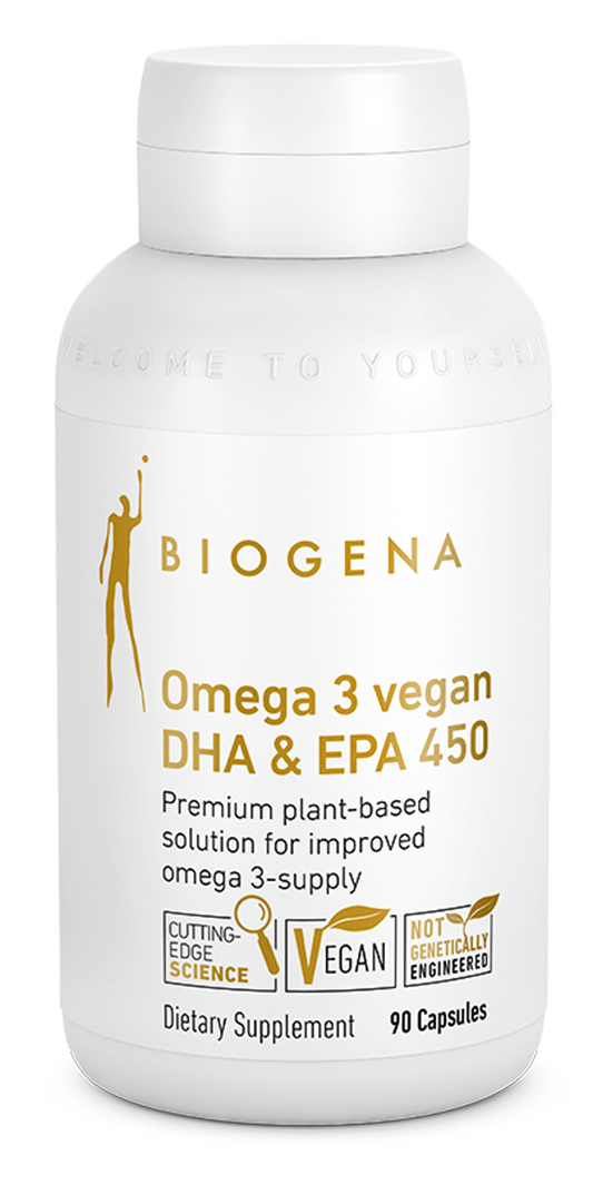 Omega 3 Vegan DHA & EPA 450 GOLD 90 Capsules | Plant-Based Omega 3 | Tgenius LLC