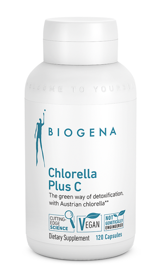 Chlorella Plus C 120 Capsules | Chlorella & Vitamin C Supplement | Tgenius LLC