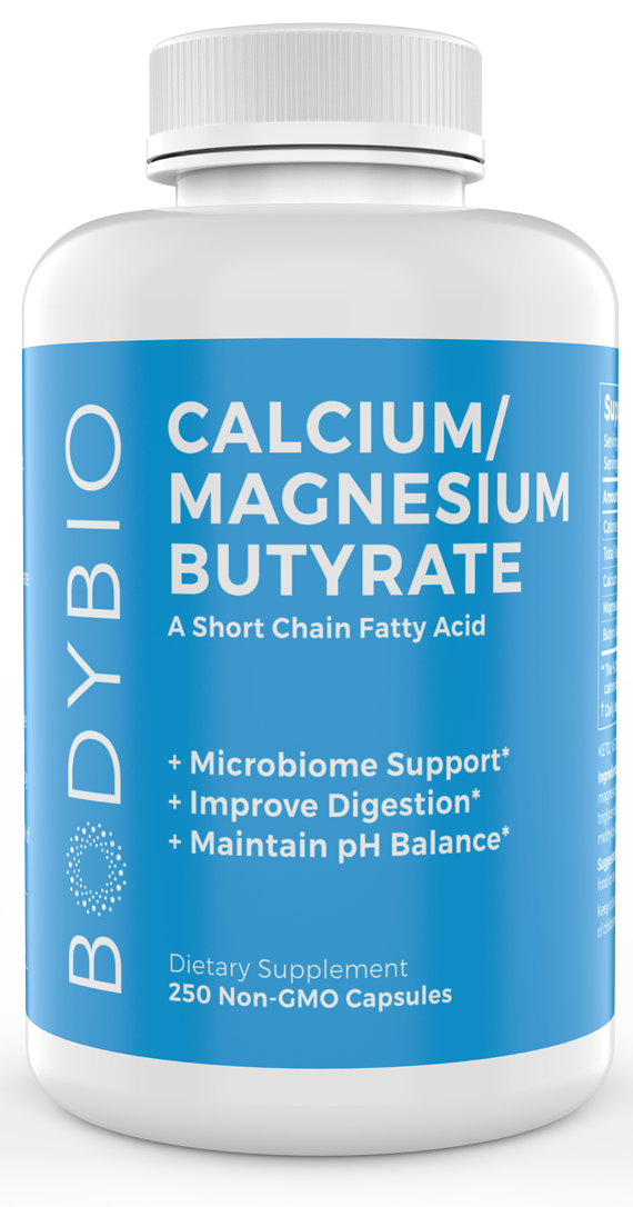 Calcium Magnesium Butyrate 250 Capsules | Gut Health Support | Tgenius LLC