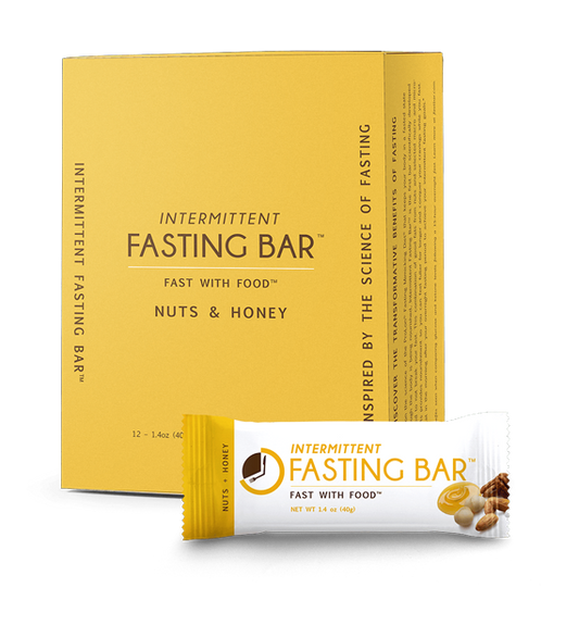 Fasting Bar Nuts and Honey 12 Bars intermittent fasting nutrition bars
