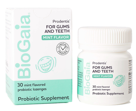 BioGaia ProDentis oral probiotic with Lactobacillus reuteri