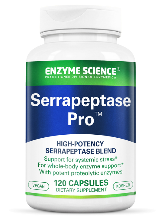 Serrapeptase Pro 120 Capsules | Enzyme Support Supplement | Tgenius LLC