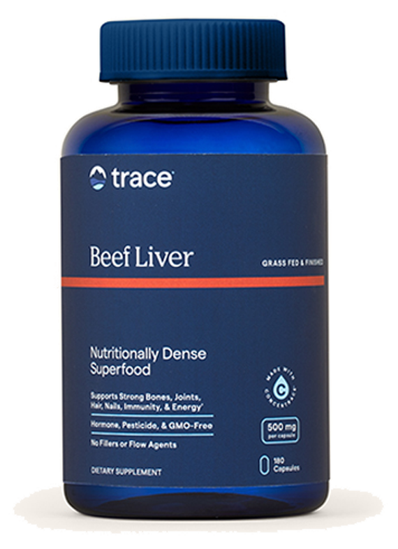 Beef Liver 500 mg 180 Capsules whole food organ supplement