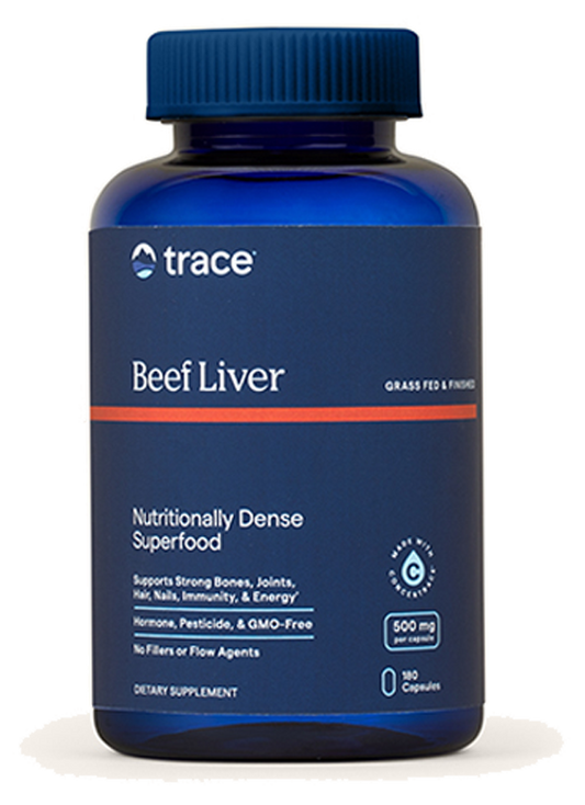 Beef Liver 500 mg 180 Capsules whole food organ supplement