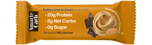Smarte Carb Peanut Butter Crunch 12 Bars 20g protein low carb snack